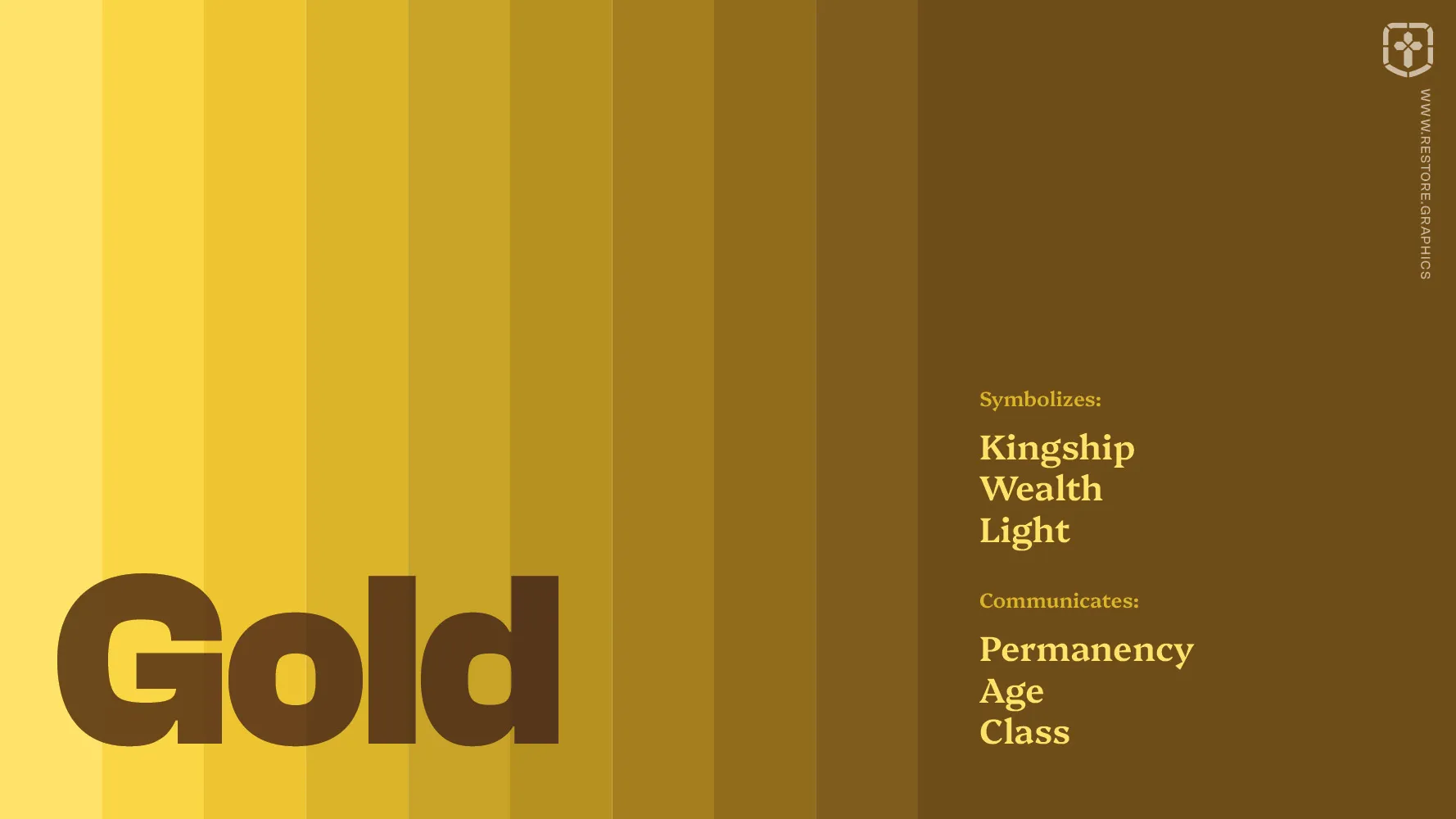 Example of a gold church color palette