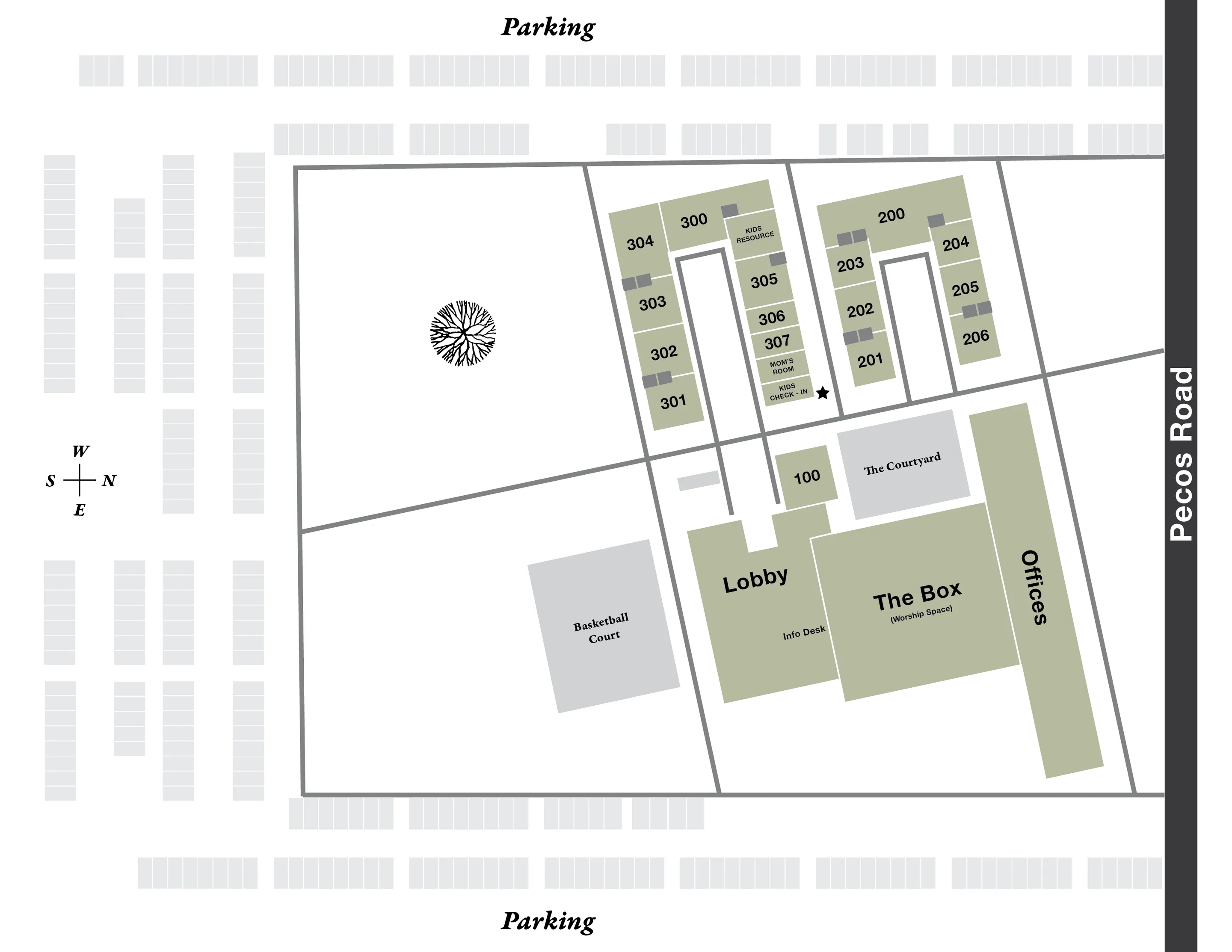 Campus map of Ironwood Church
