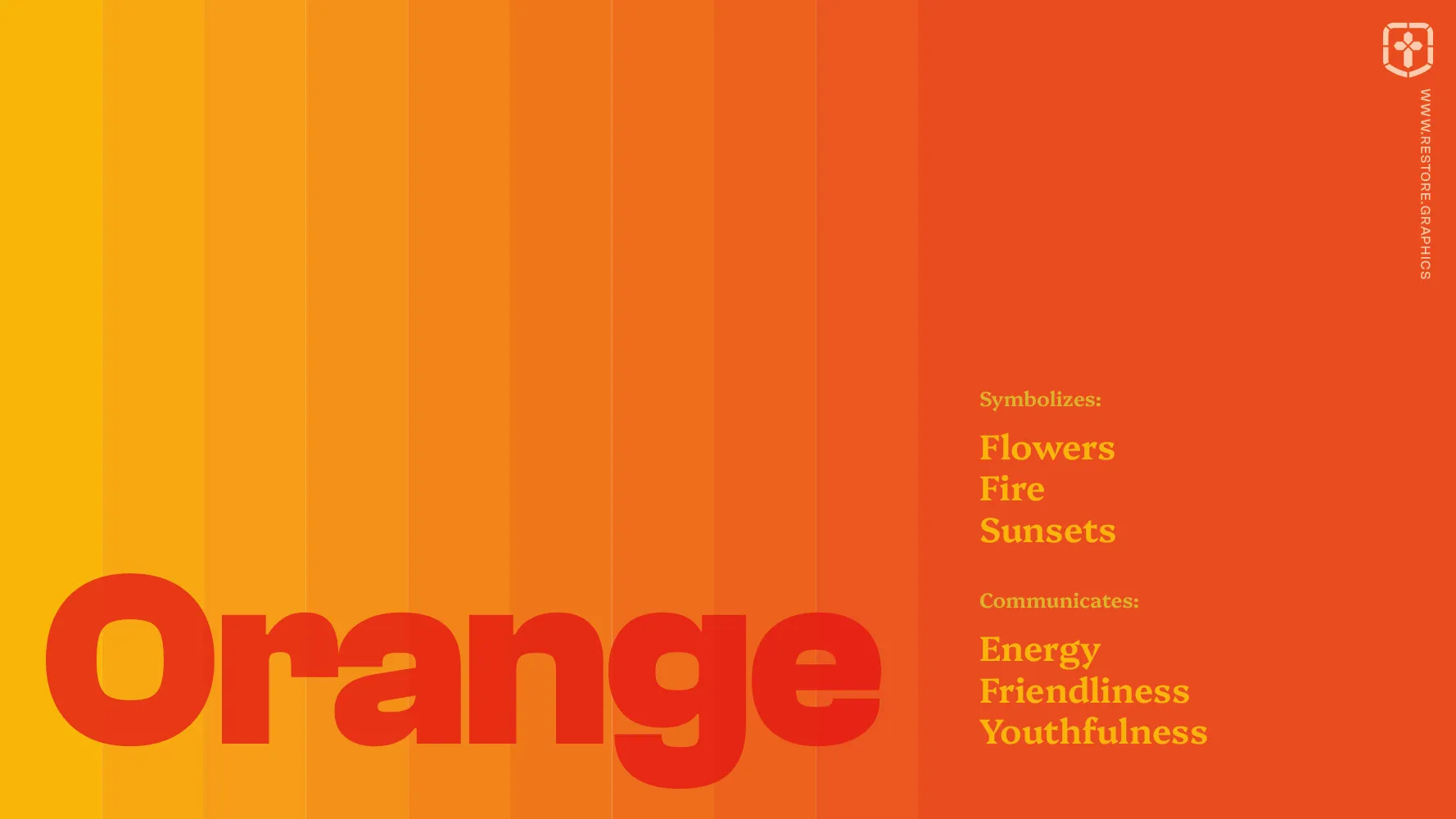 Example of a orange church color palette