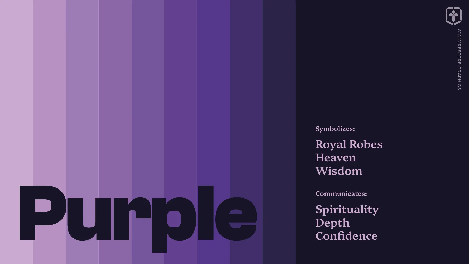 Example of a purple church color palette