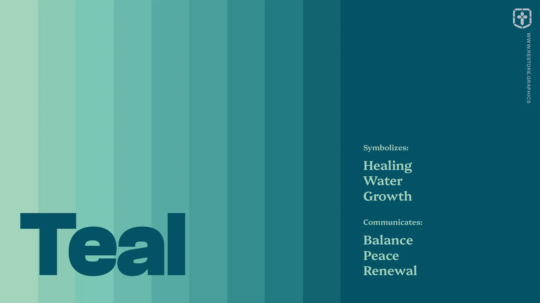Example of a teal church color palette